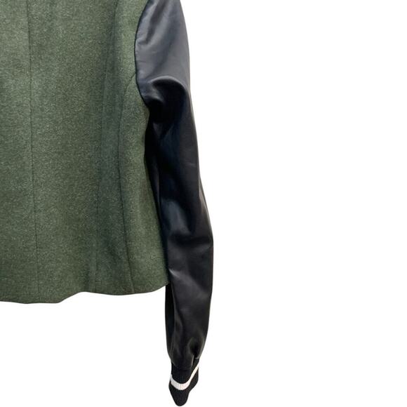 NWT 7 For All Mankind Mixed Media Bomber Jacket SZ L - Picture 8 of 12